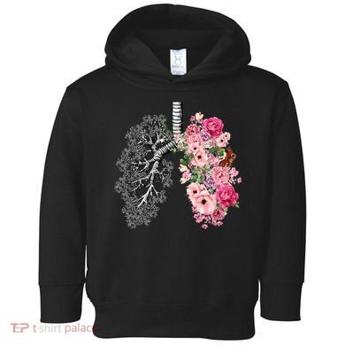 Lungs Cancer Awareness Bloomi Anatomy Classic Toddler Hoodie