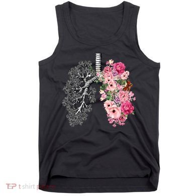 Lungs Cancer Awareness Bloomi Anatomy Classic Tank Top