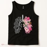Lungs Cancer Awareness Bloomi Anatomy Classic Tank Top thumb 2