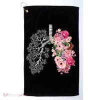 Lungs Cancer Awareness Bloomi Anatomy Classic Golf Towel thumb 0