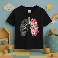 Lungs Cancer Awareness Bloomi Anatomy Classic Toddler T-Shirt thumb 3