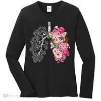 Lungs Cancer Awareness Bloomi Anatomy Classic Women's Long Sleeve Shirt thumb 0