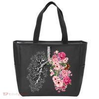 Lungs Cancer Awareness Bloomi Anatomy Classic Tote Bag thumb 0