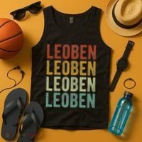 Leoben City Austria Retro Tank Top thumb 4