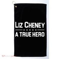 Liz Cheney A True Hero Golf Towel thumb 0