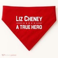 Liz Cheney A True Hero USA-Made Doggie Bandana thumb 0