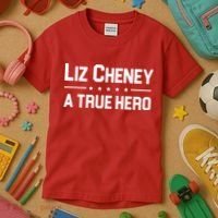 Liz Cheney A True Hero Kids T-Shirt thumb 3