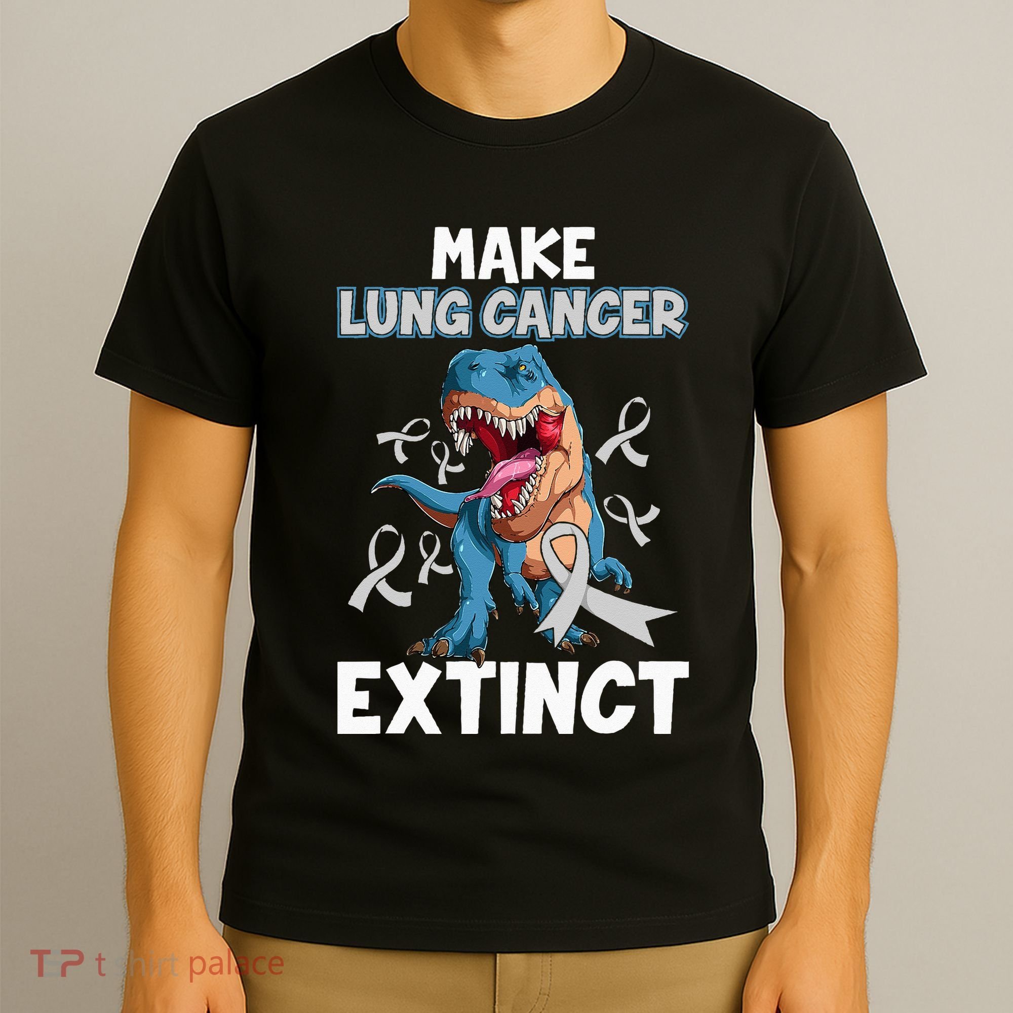 Lung Cancer Awareness Make Lung Cancer Extinct T-Shirt