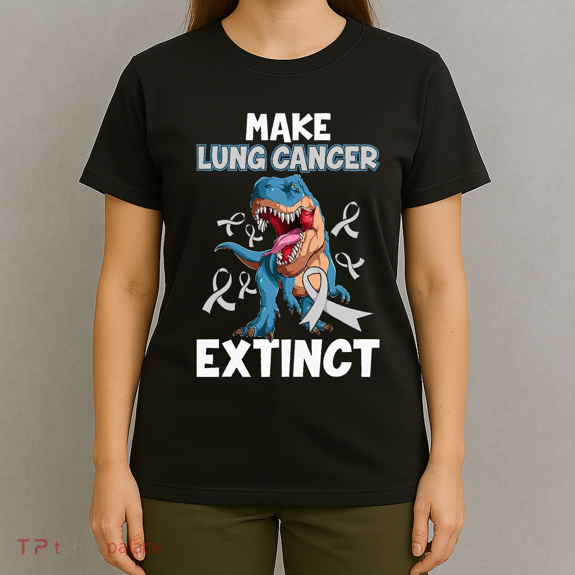 Lung Cancer Awareness Make Lung Cancer Extinct T-Shirt