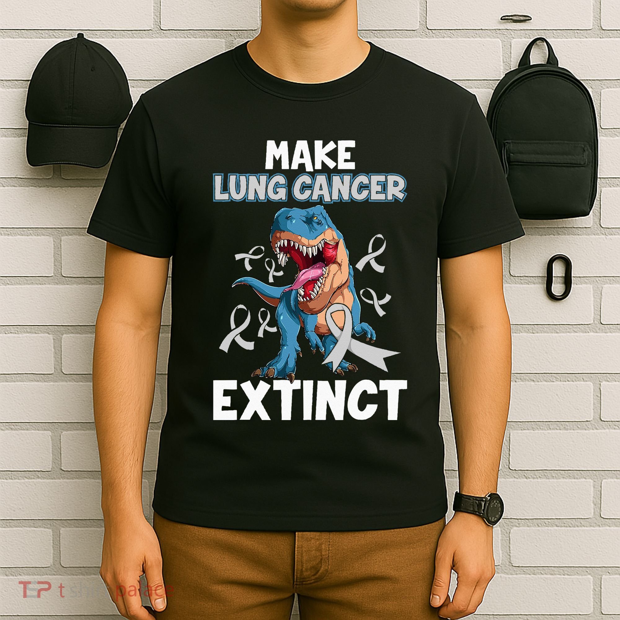 Lung Cancer Awareness Make Lung Cancer Extinct T-Shirt