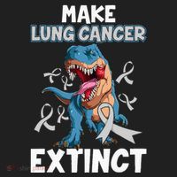 Lung Cancer Awareness Make Lung Cancer Extinct Tumbler thumb 3