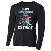 Lung Cancer Awareness Make Lung Cancer Extinct Cooling Performance Long Sleeve Crew thumb 0