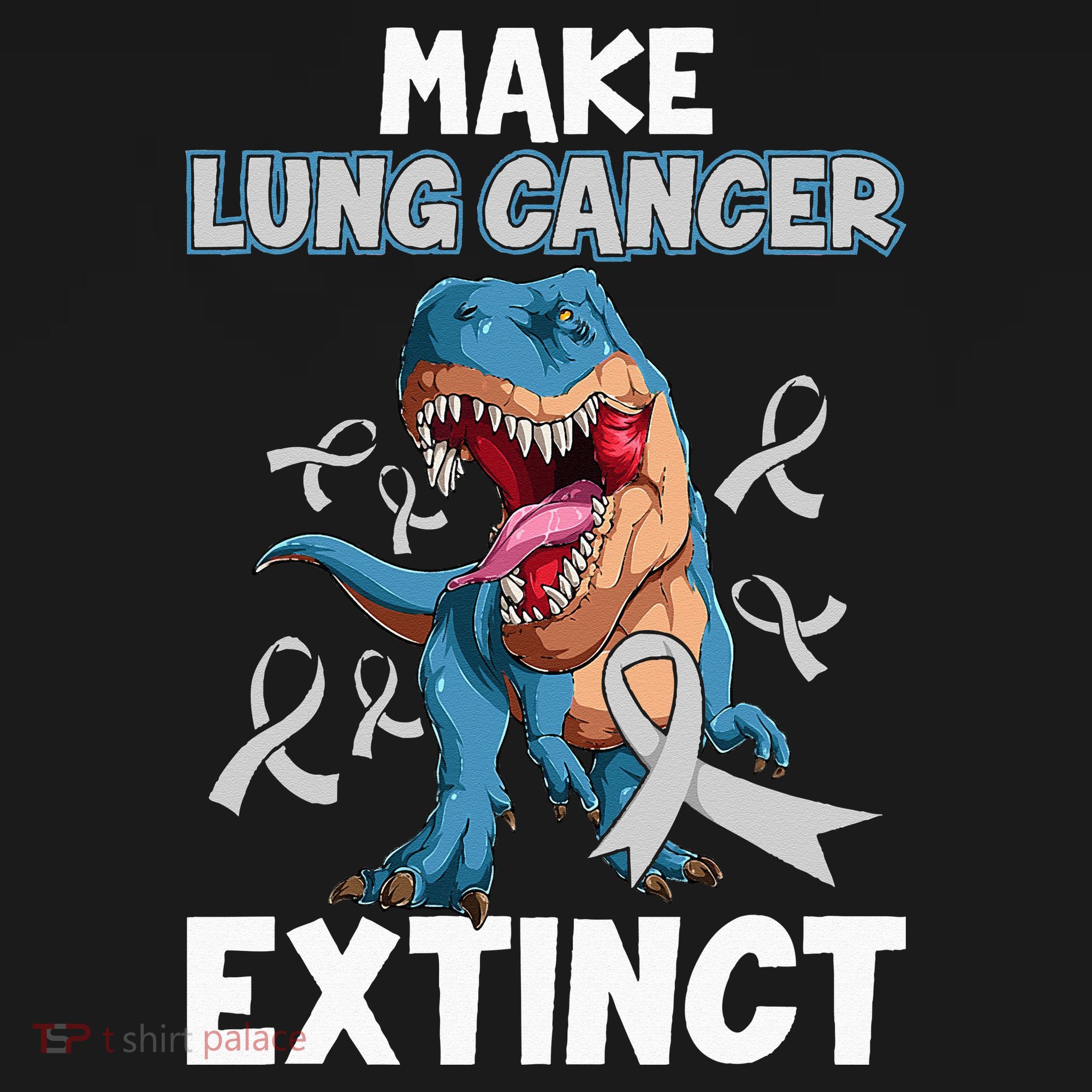 Lung Cancer Awareness Make Lung Cancer Extinct Cooling Performance Long Sleeve Crew