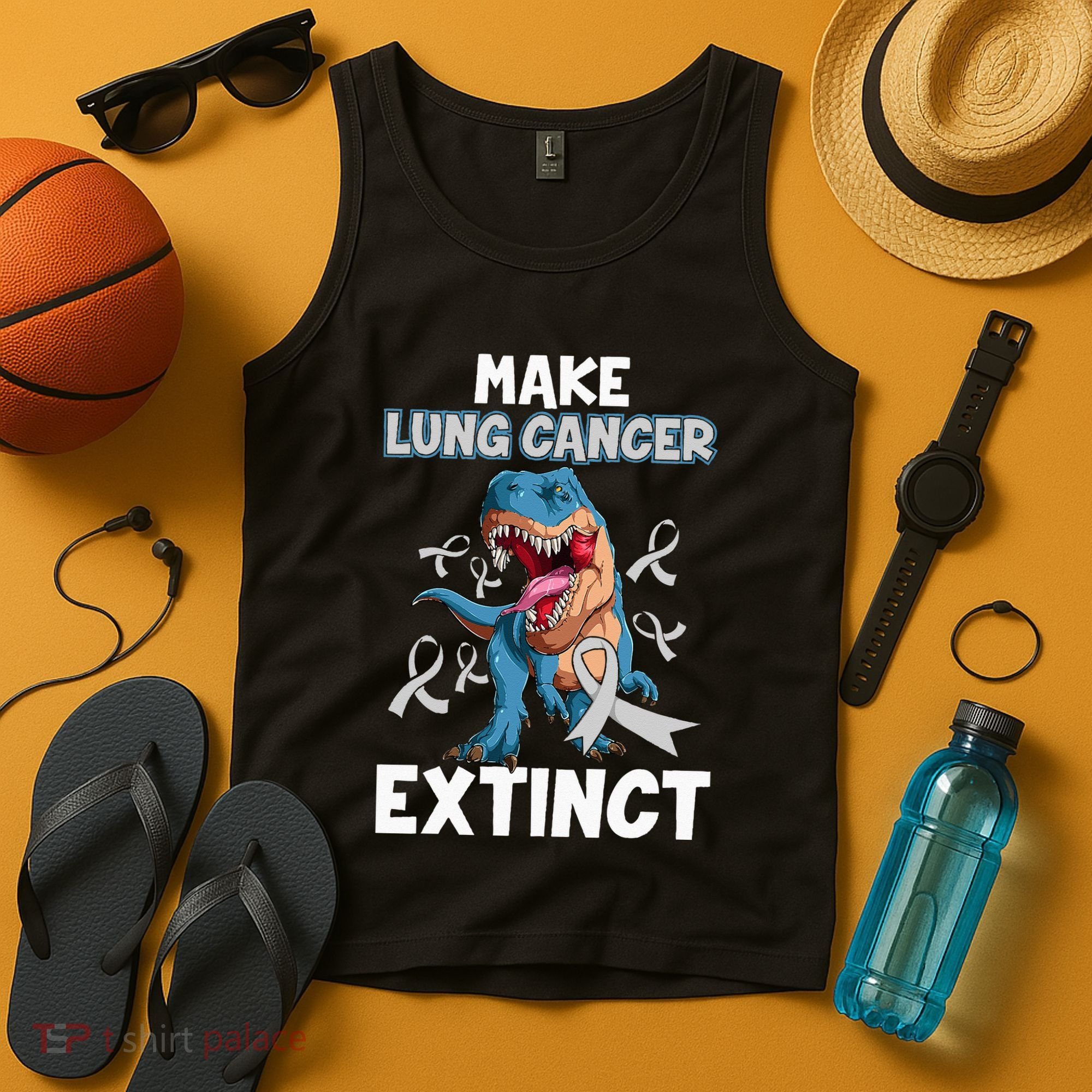 Lung Cancer Awareness Make Lung Cancer Extinct Tank Top