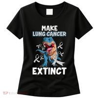 Lung Cancer Awareness Make Lung Cancer Extinct Women's T-Shirt thumb 0