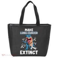 Lung Cancer Awareness Make Lung Cancer Extinct Tote Bag thumb 0