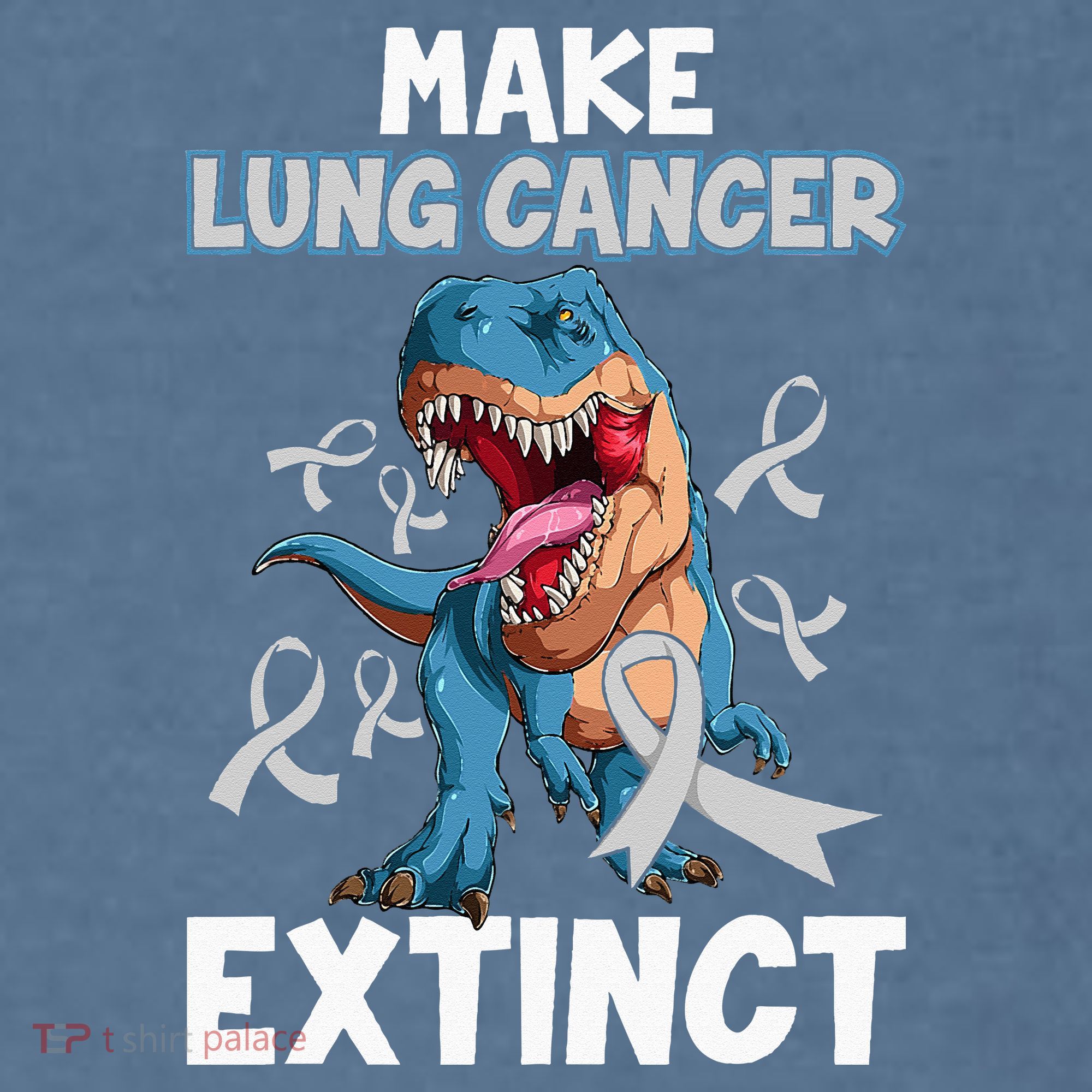Lung Cancer Awareness Make Lung Cancer Extinct Comfort Colors Garment-Dyed Hooded Sweatshirt