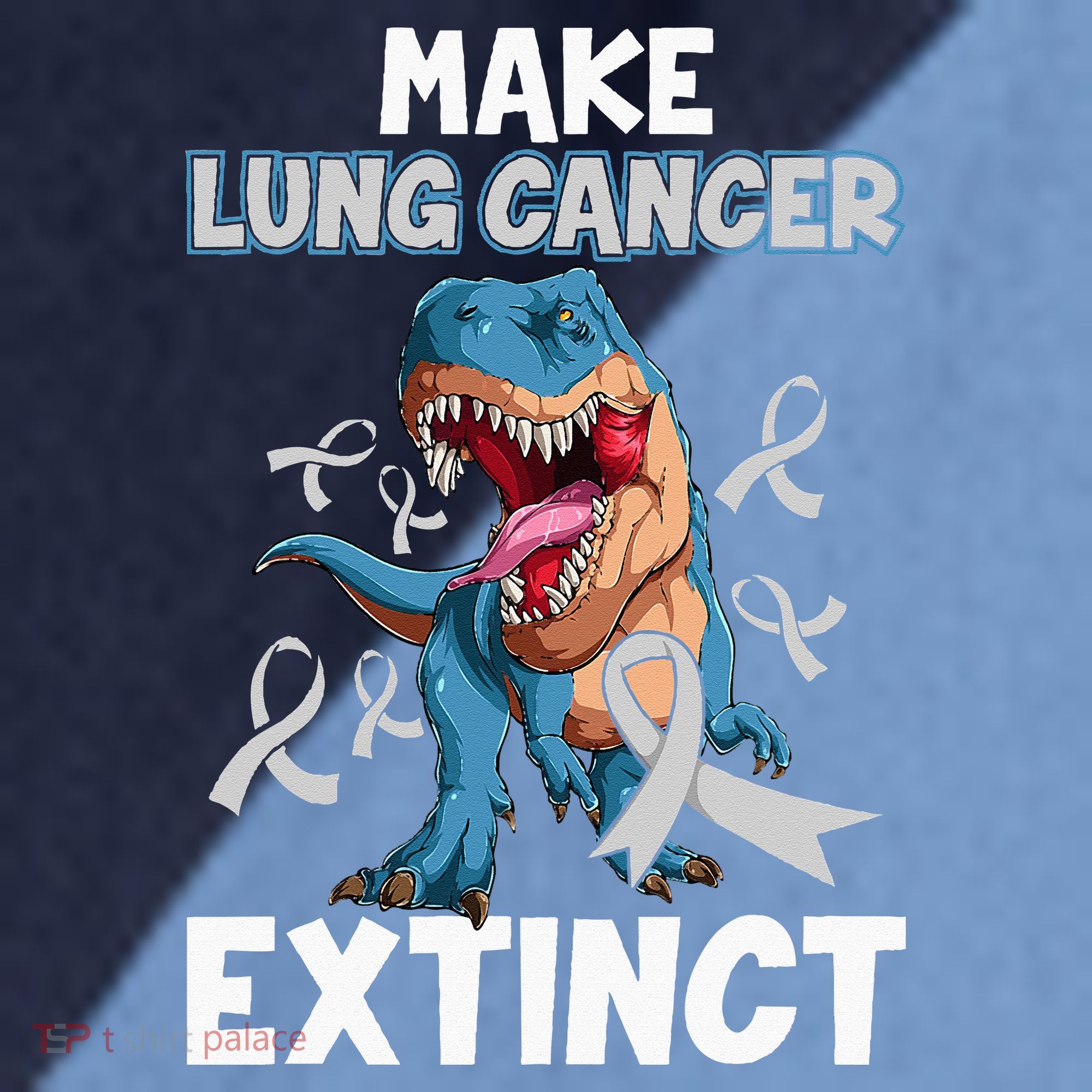 Lung Cancer Awareness Make Lung Cancer Extinct Raglan Baseball Sleeve Shirt