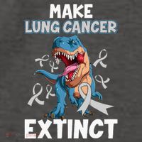 Lung Cancer Awareness Make Lung Cancer Extinct Vector Backpack thumb 2