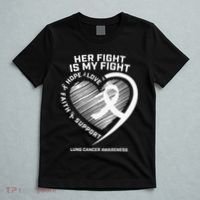Lung Cancer Awareness Gifts Grandma Mom Wife Fight T-Shirt thumb 5