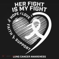 Lung Cancer Awareness Gifts Grandma Mom Wife Fight Women's Tank Top thumb 5