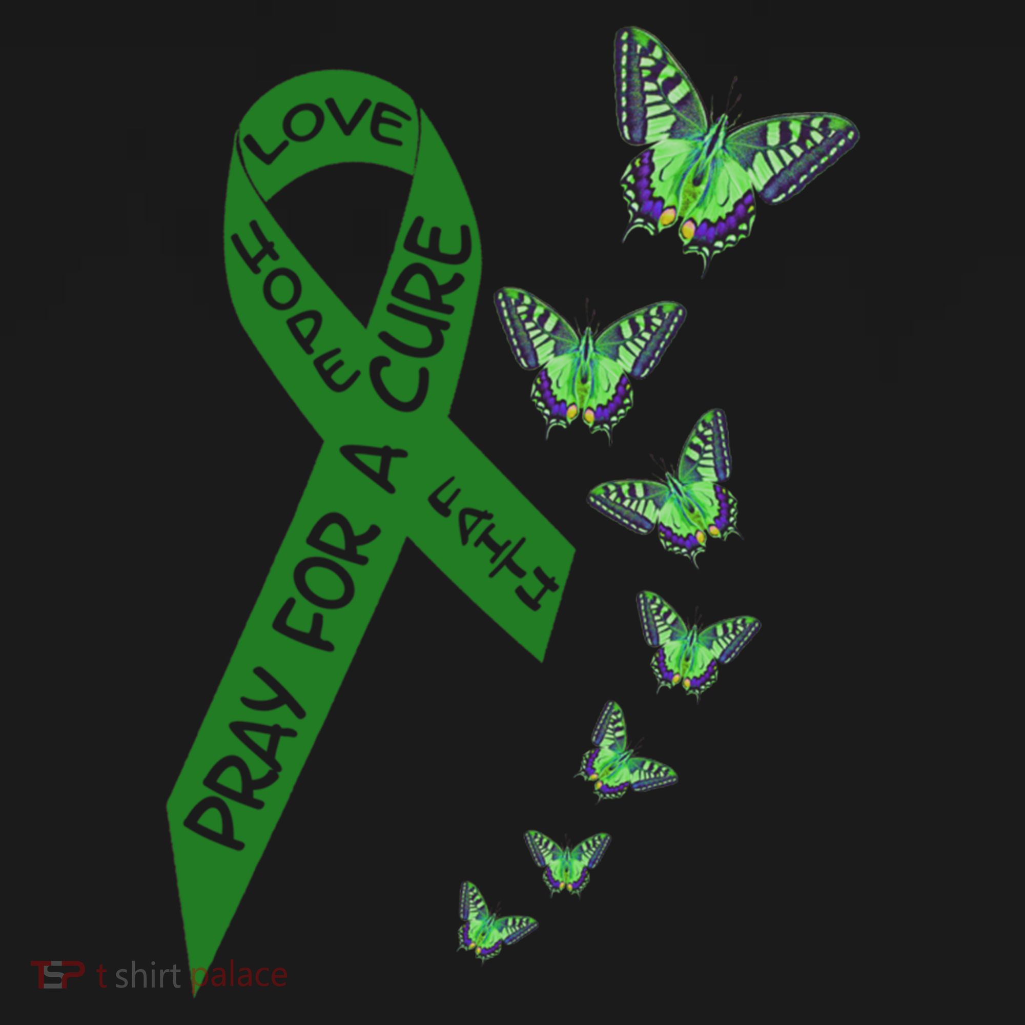 Liver Cancer Awareness Green Ribbon Religious Butterflies Gift Women's Hoodie