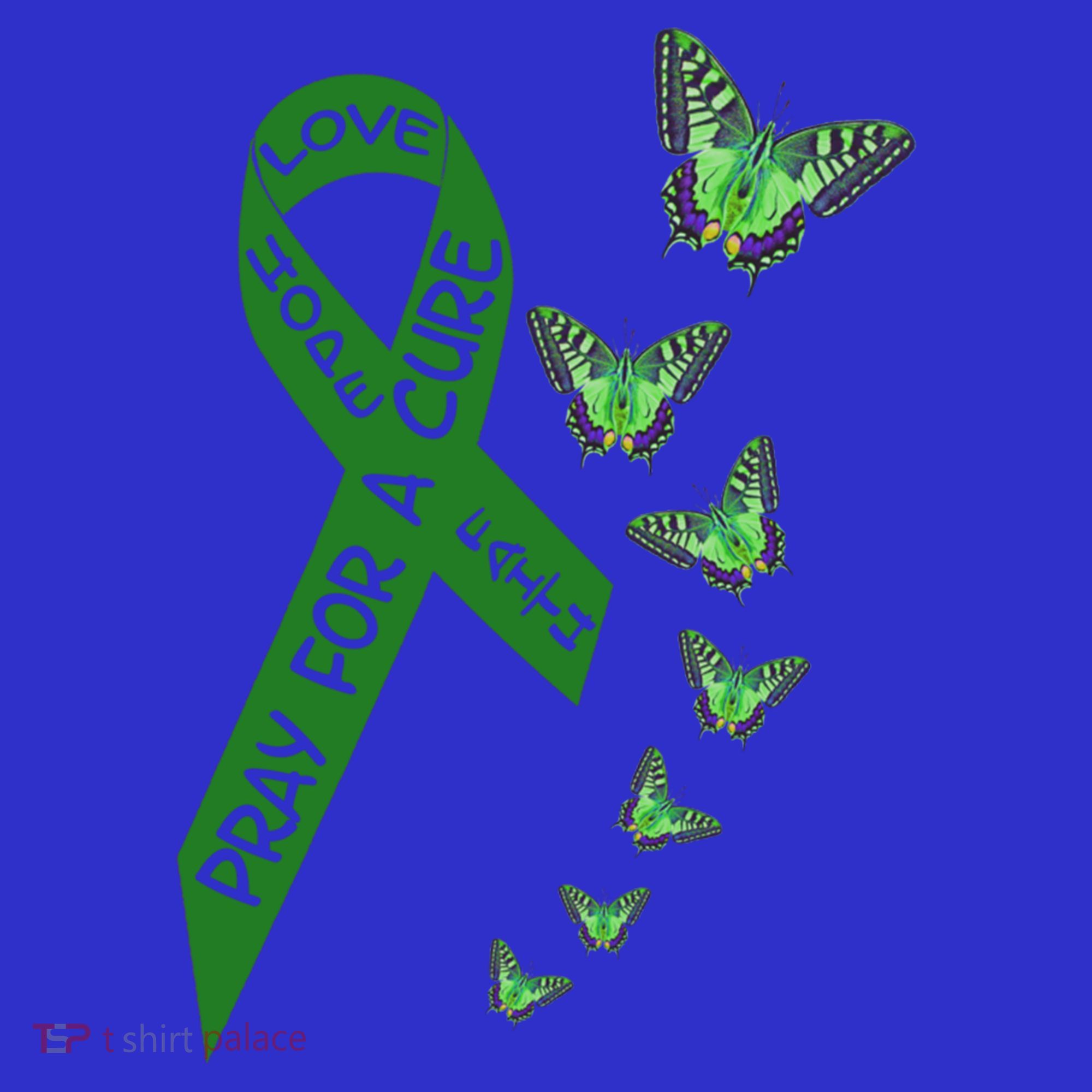 Liver Cancer Awareness Green Ribbon Religious Butterflies Gift Women's Tank Top