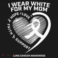 Lung Cancer Awareness Gifts Mom Lung Cancer Ribbon Sweatshirt thumb 3