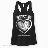 Lung Cancer Awareness Gifts Mom Lung Cancer Ribbon Women's Tank Top thumb 0
