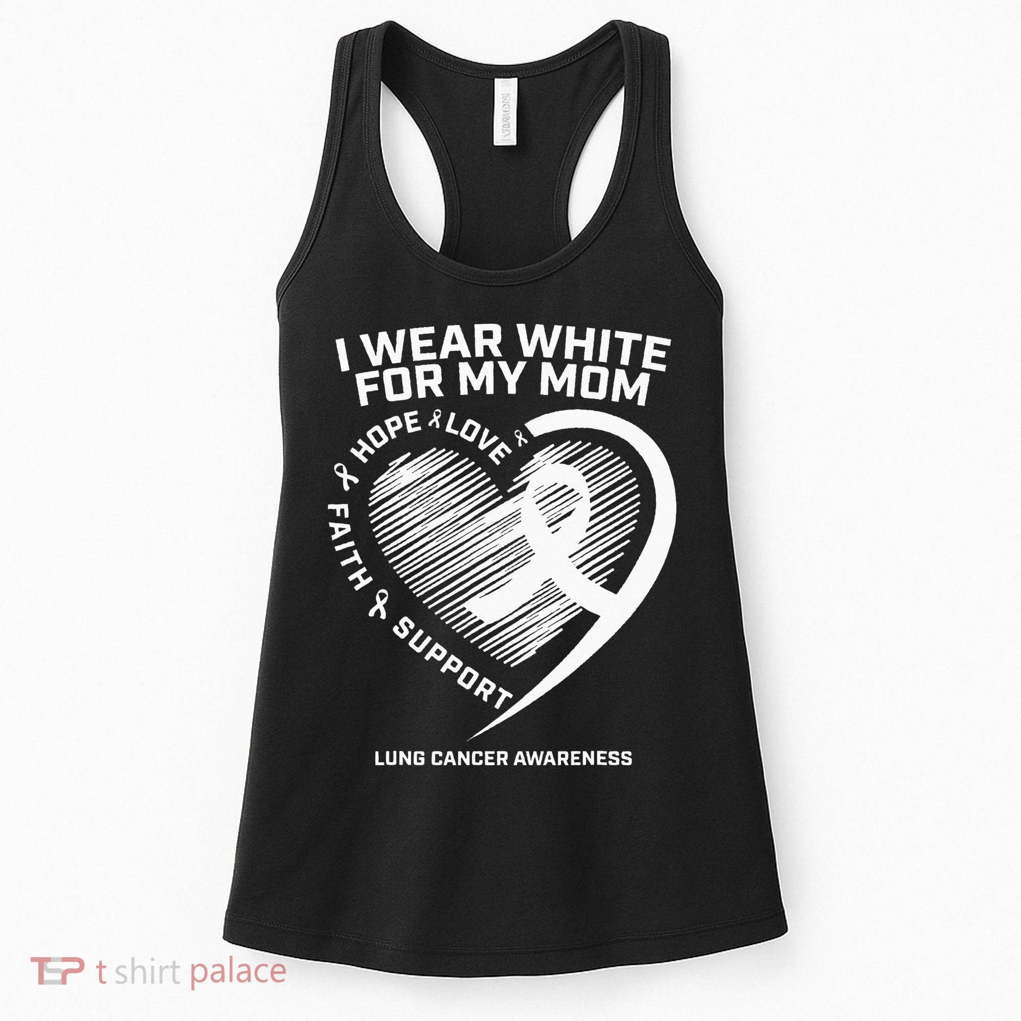 Lung Cancer Awareness Gifts Mom Lung Cancer Ribbon Women's Tank Top