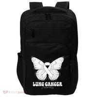Lung Cancer Awareness Month White Ribbon Butterfly Impact Tech Backpack thumb 0