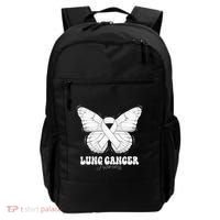 Lung Cancer Awareness Month White Ribbon Butterfly Backpack thumb 0