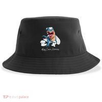 Lung Cancer Awareness Month White Ribbon Trex Sustainable Bucket Hat thumb 0