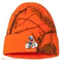 Lung Cancer Awareness Month White Ribbon Trex Kati Licensed 12" Camo Cuffed Beanie thumb 0