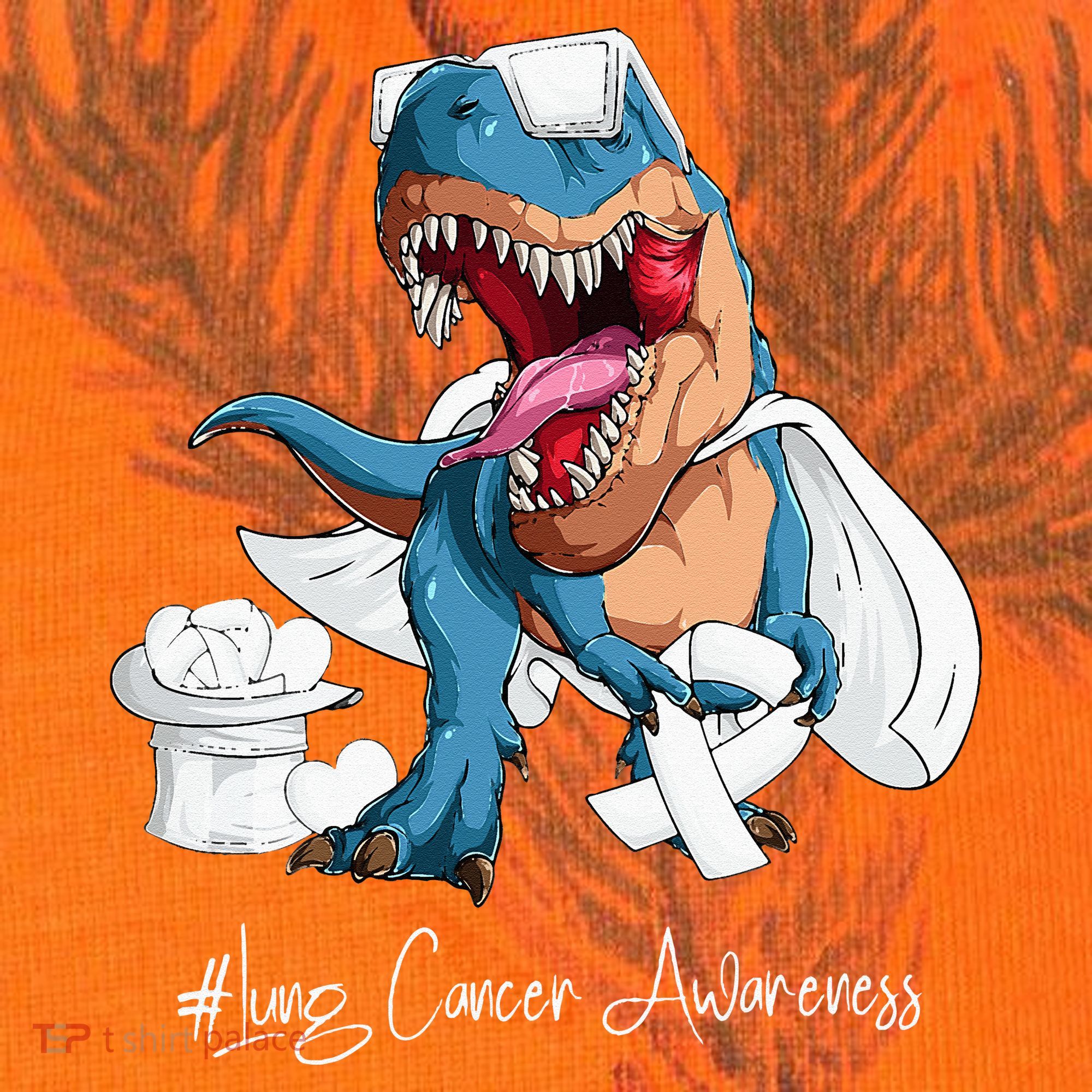 Lung Cancer Awareness Month White Ribbon Trex Kati Licensed 12" Camo Cuffed Beanie