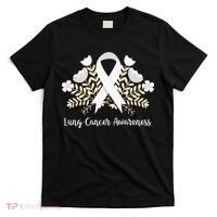 Lung Cancer Awareness Ribbon Lung Cancer T-Shirt thumb 0