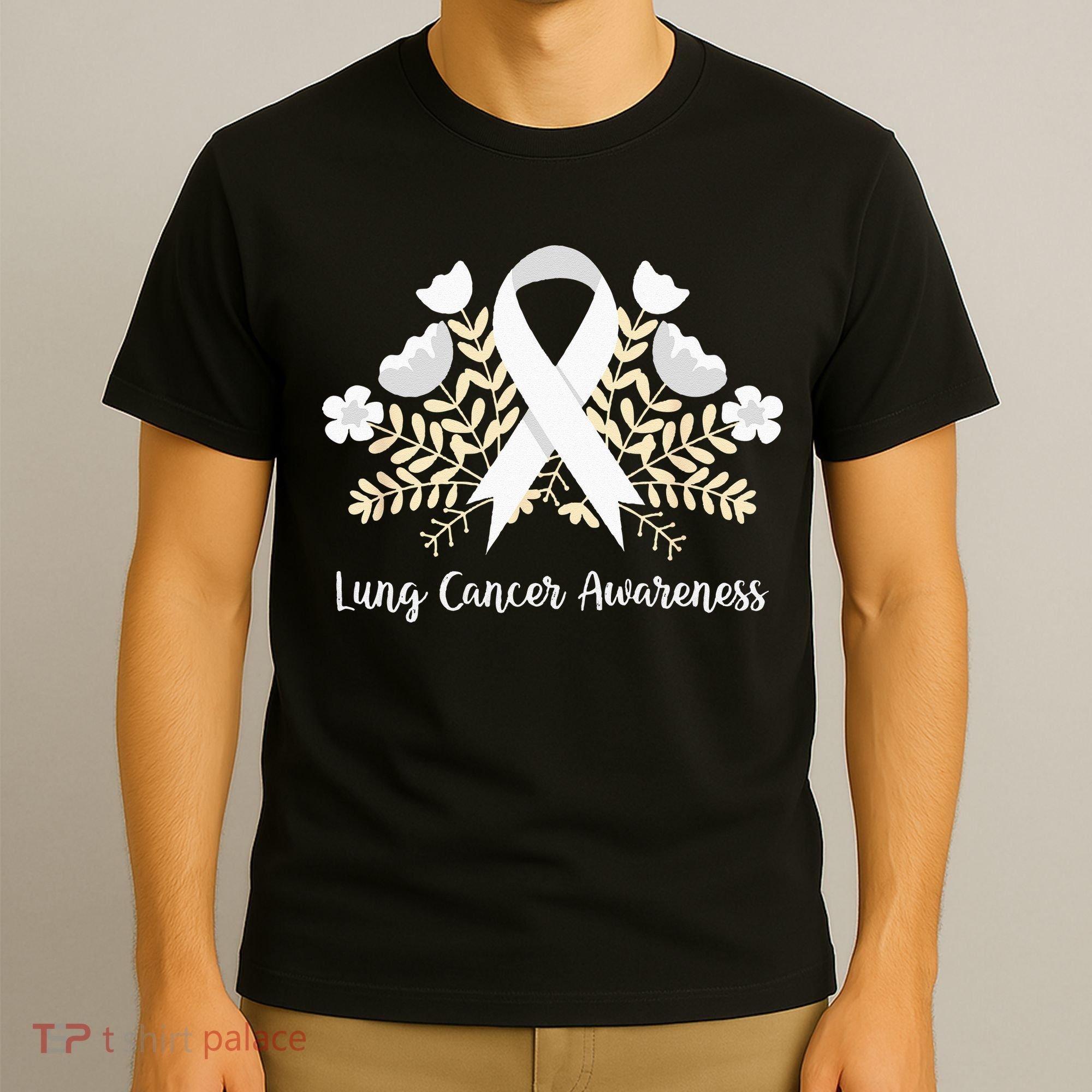 Lung Cancer Awareness Ribbon Lung Cancer T-Shirt