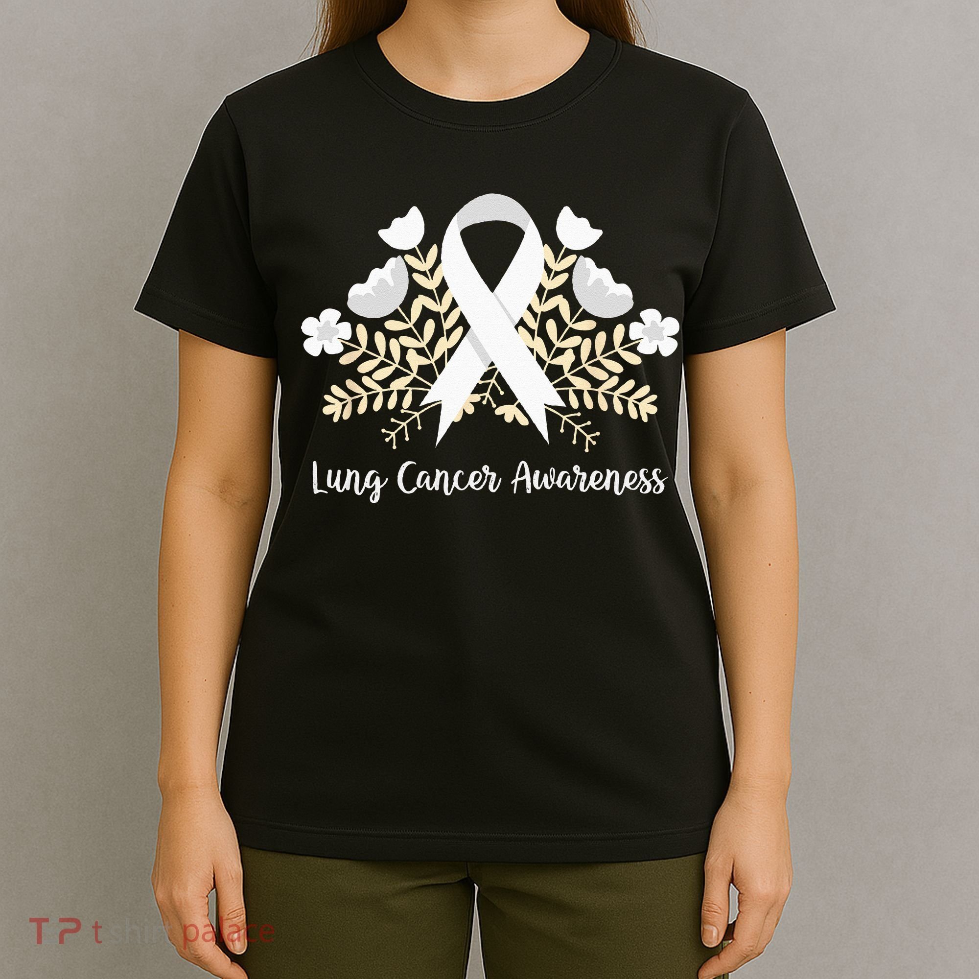 Lung Cancer Awareness Ribbon Lung Cancer T-Shirt