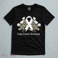 Lung Cancer Awareness Ribbon Lung Cancer T-Shirt thumb 5