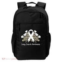 Lung Cancer Awareness Ribbon Lung Cancer Backpack thumb 0
