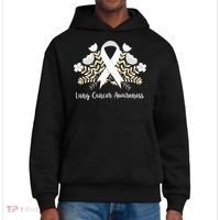 Lung Cancer Awareness Ribbon Lung Cancer District V.I.T. Heavyweight Hoodie thumb 0
