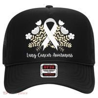 Lung Cancer Awareness Ribbon Lung Cancer Hat thumb 0