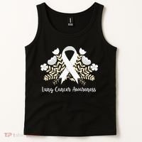 Lung Cancer Awareness Ribbon Lung Cancer Tank Top thumb 2