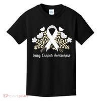 Lung Cancer Awareness Ribbon Lung Cancer Kids T-Shirt thumb 0