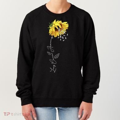 Lung Cancer Awareness Sunflower Women's Sweatshirt