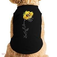 Lung Cancer Awareness Sunflower Doggie Tank thumb 0
