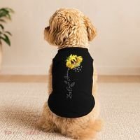 Lung Cancer Awareness Sunflower Doggie Tank thumb 2