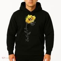 Lung Cancer Awareness Sunflower Hoodie thumb 2