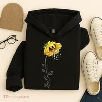 Lung Cancer Awareness Sunflower Hoodie thumb 4