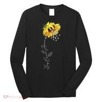 Lung Cancer Awareness Sunflower Long Sleeve Shirt thumb 0